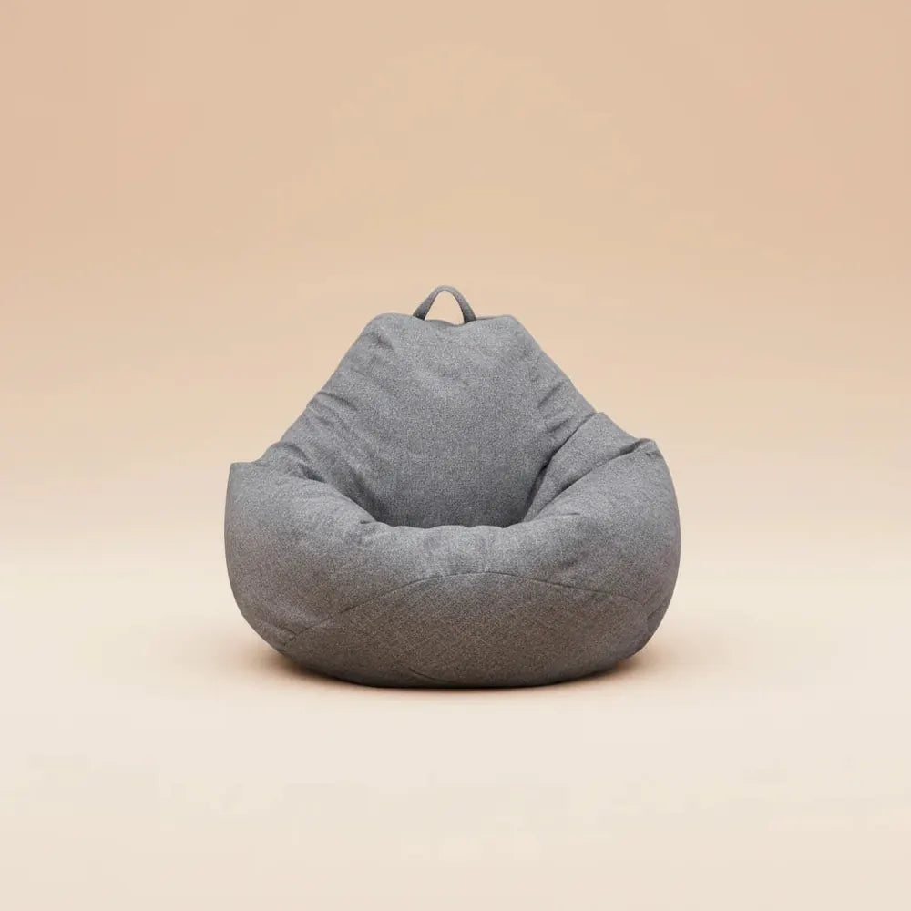 OTAUTAU-Pouf en lin lavable avec rembourrage, grand pouf rembourré média, pouf oman, canapé-lit bouf