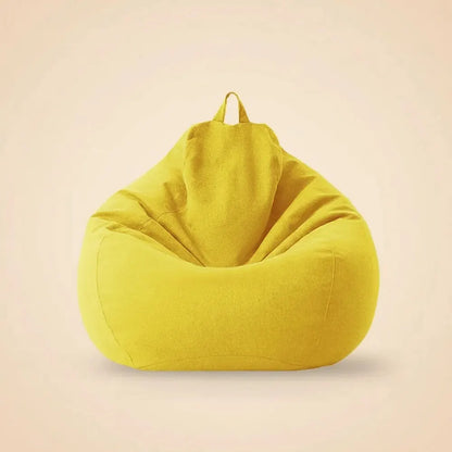 OTAUTAU Pouf en coton et lin de 90 cm (3 pieds) avec rembourrage, fauteuil d'angle paresseux, canapé