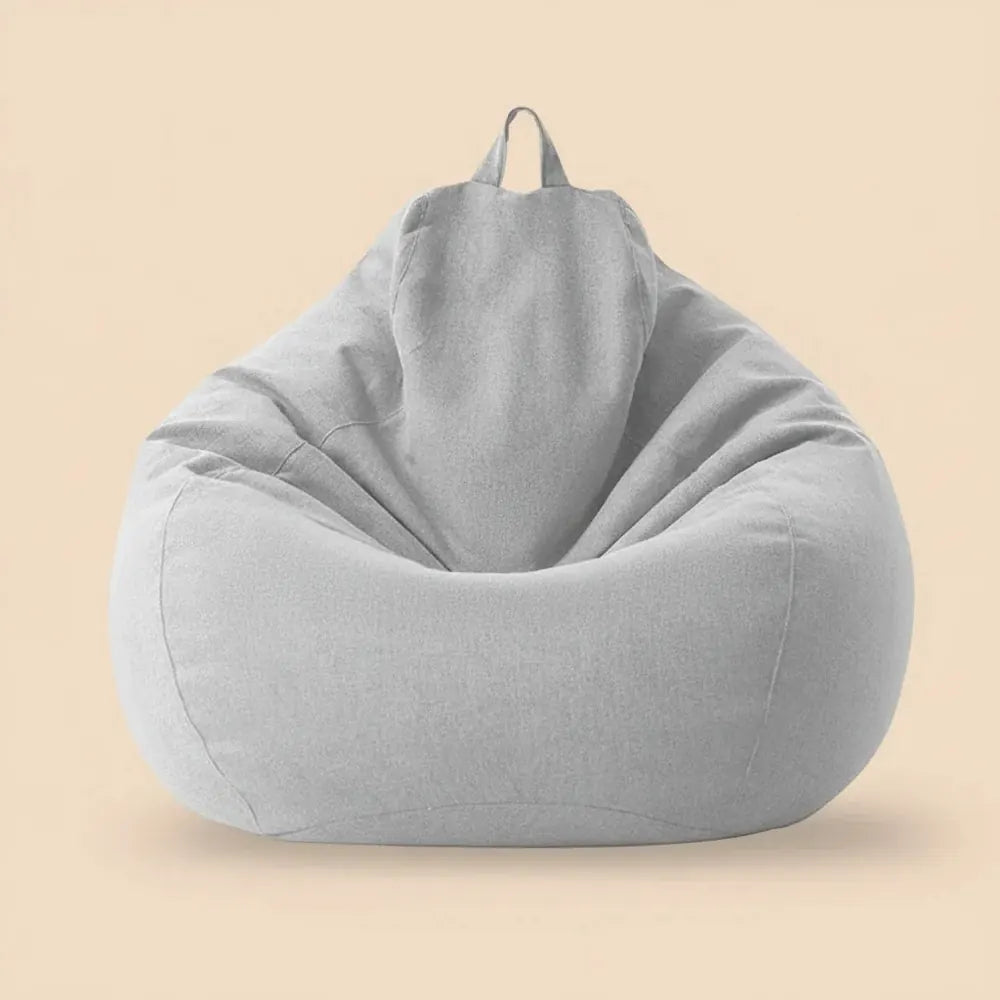 OTAUTAU rempli 70 cm pouf canapé avec remplissage grand coton lin paresseux pouf chambre chaise bouf