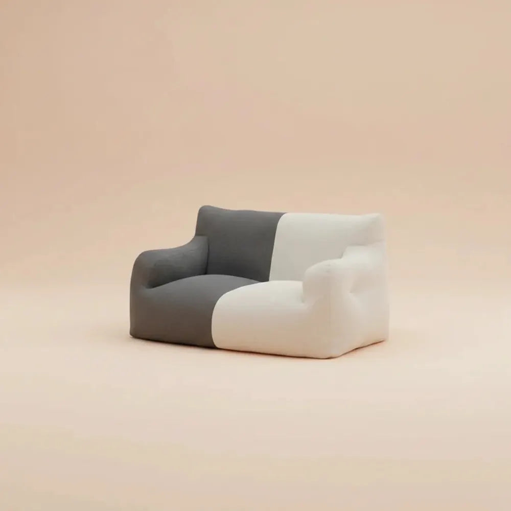 Canapé pouf surdimensionné et confortable avec remplissage en mousse en peluche pour adultes, canapé