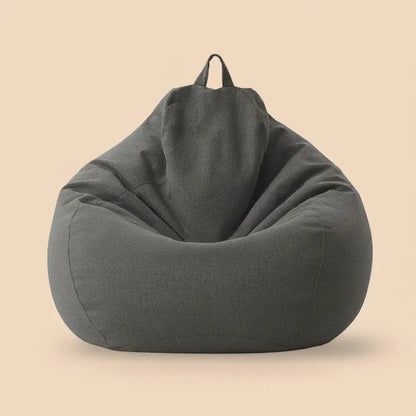 OTAUTAU Pouf en coton et lin de 90 cm (3 pieds) avec rembourrage, fauteuil d'angle paresseux, canapé