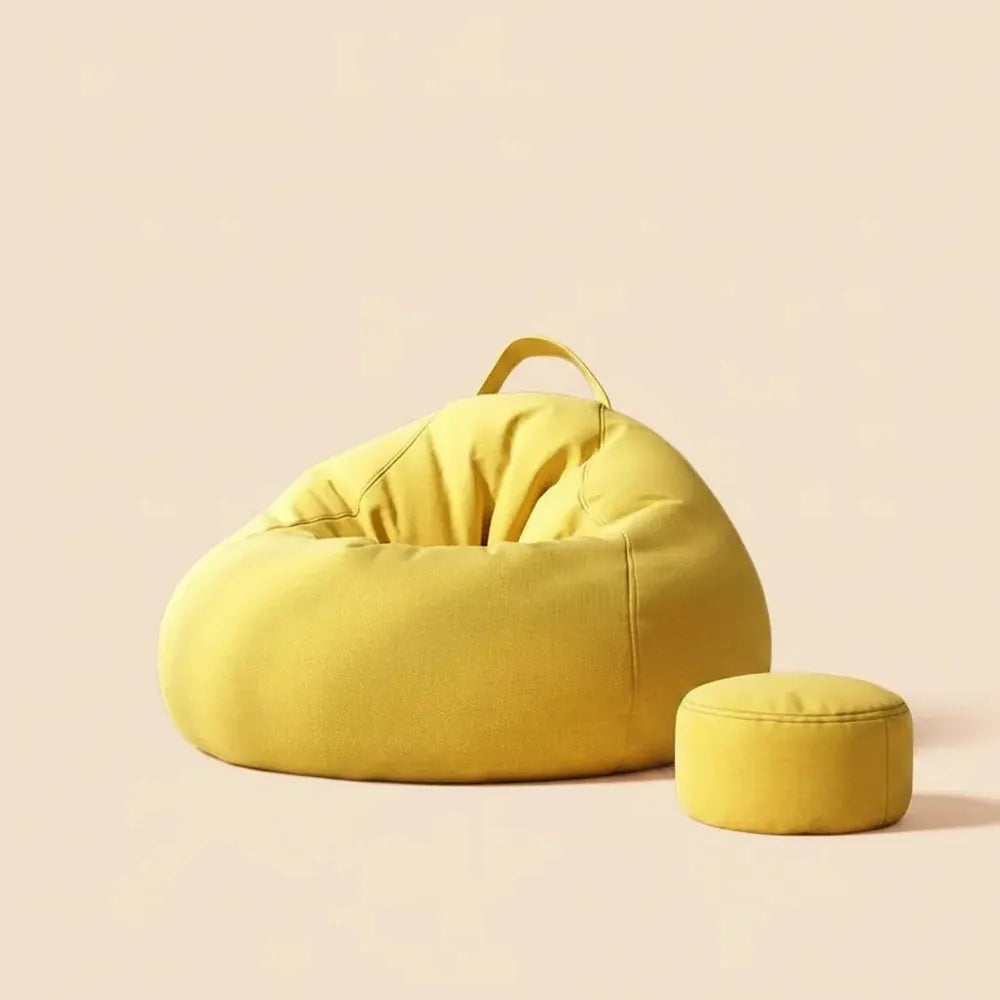 Pouf de sol individuel convertible en lit, avec rembourrage
