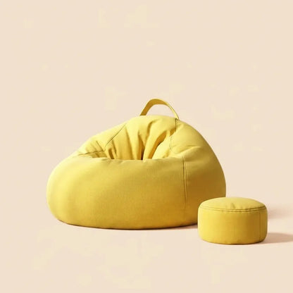 Pouf de sol individuel convertible en lit, avec rembourrage