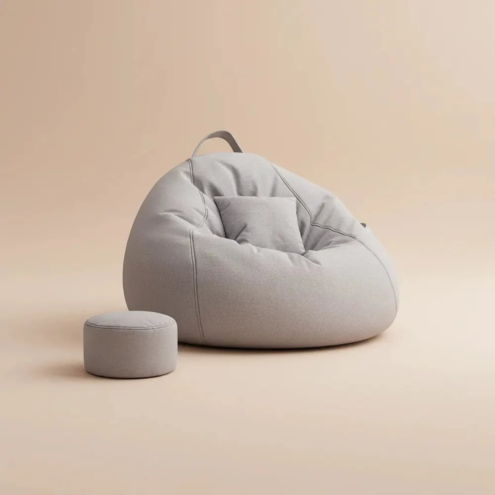 Canapés poufs au design simple, poufs d'extérieur, poufs de salon avec rembourrage, Relleno Para Puf