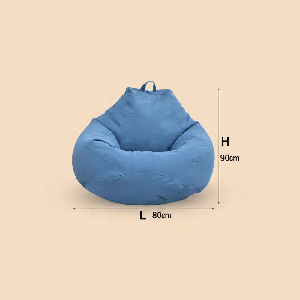 Juste de canapé paresseux sans remplissage, siège de chaise longue en lin, pouf, canapé bouffant, ta