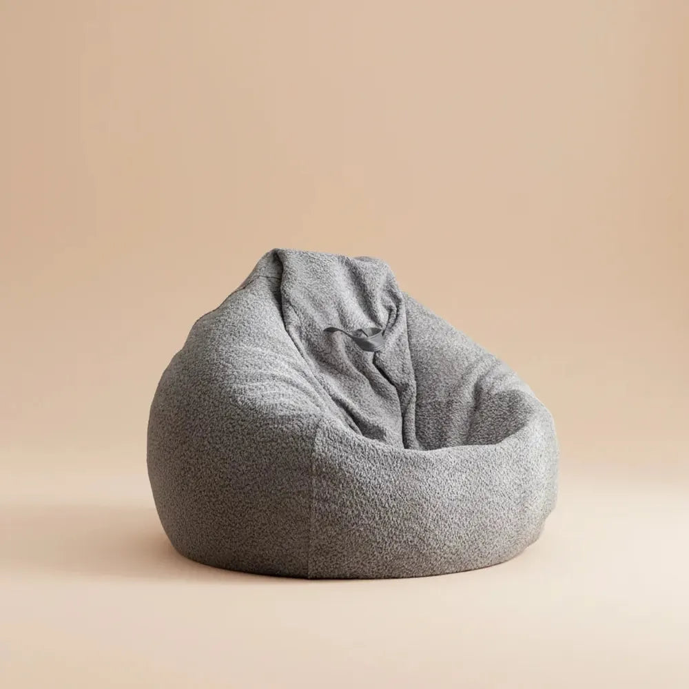 OTAUTAU-Pouf pouf en chenille souple avec remplissage, pouf de salon, chaise bouffante goutte d'eau,