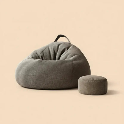 Pouf de sol individuel convertible en lit, avec rembourrage
