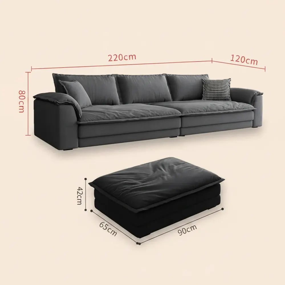 Canapés de salon paresseux sectionnels Pouf fauteuil bouffées nuage canapés de salon coin nordique T