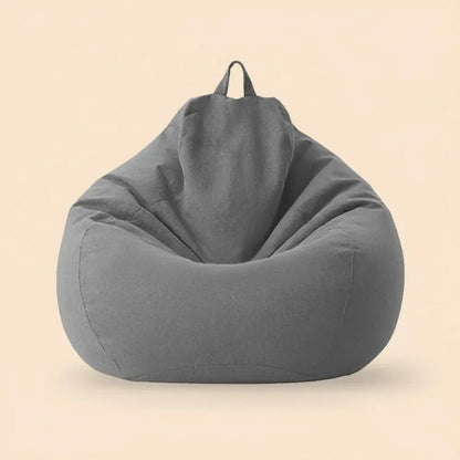 OTAUTAU rempli 70 cm pouf canapé avec remplissage grand coton lin paresseux pouf chambre chaise bouf