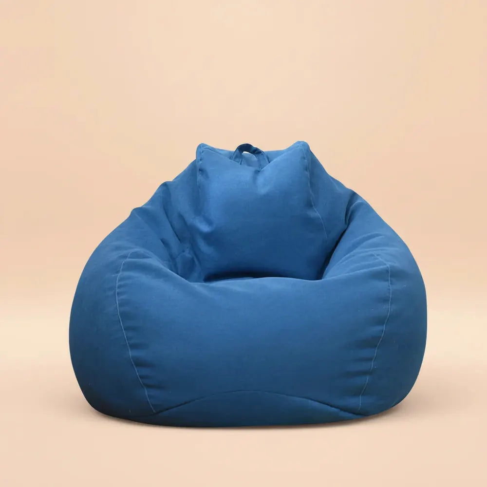 Juste de canapé paresseux sans remplissage, siège de chaise longue en lin, pouf, canapé bouffant, ta