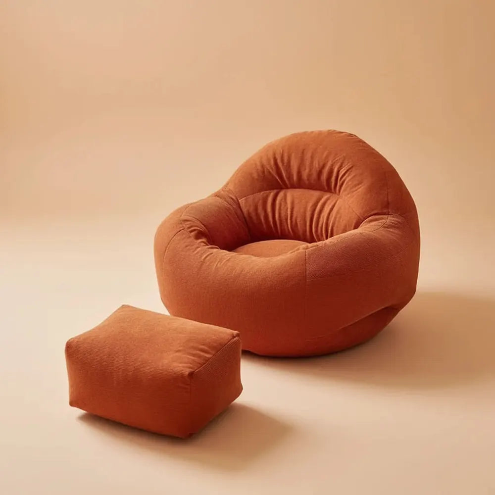 Canapé pouf géant moderne pour salon, balcon et chambre, confortable et relaxant, avec ottoman, mobi