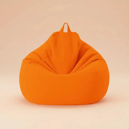 OTAUTAU rempli 70 cm pouf canapé avec remplissage grand coton lin paresseux pouf chambre chaise bouf