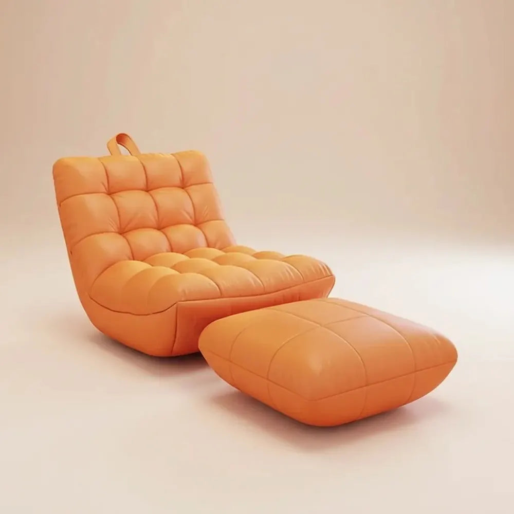 Chaise de pouf minimaliste moderne, chaise longue remplie de mousse EPS, canapé-lit pour adultes et 