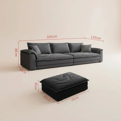 Canapés de salon paresseux sectionnels Pouf fauteuil bouffées nuage canapés de salon coin nordique T