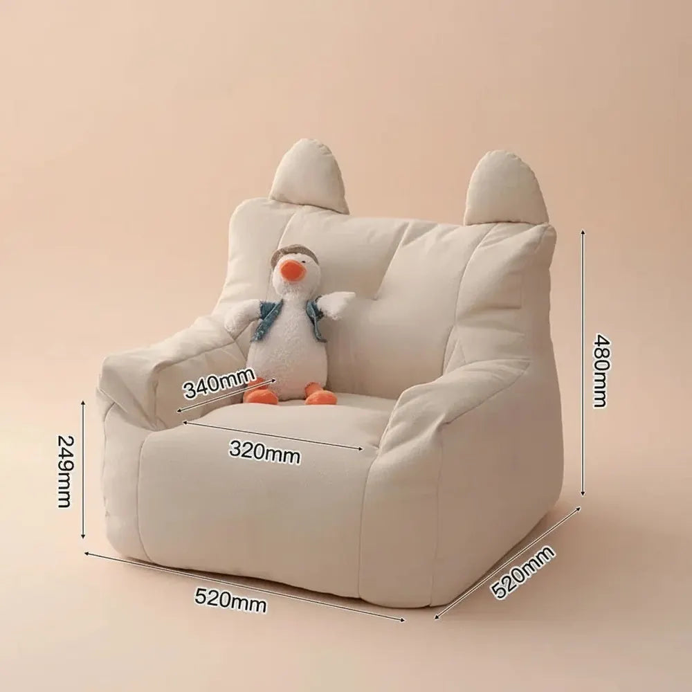 Canapé pouf surdimensionné et confortable avec remplissage en mousse en peluche pour adultes, canapé