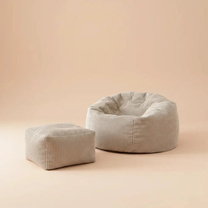 OTAUTAU-Pouf en velours côtelé/velours pour salon, fauteuil pouf avec remplissage d'angle
