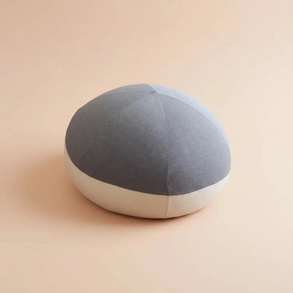 Fauteuil Pouf Rond Doux en Peluche, Siège Simple Confortable pour Adultes, Chambre à Coucher, Salon