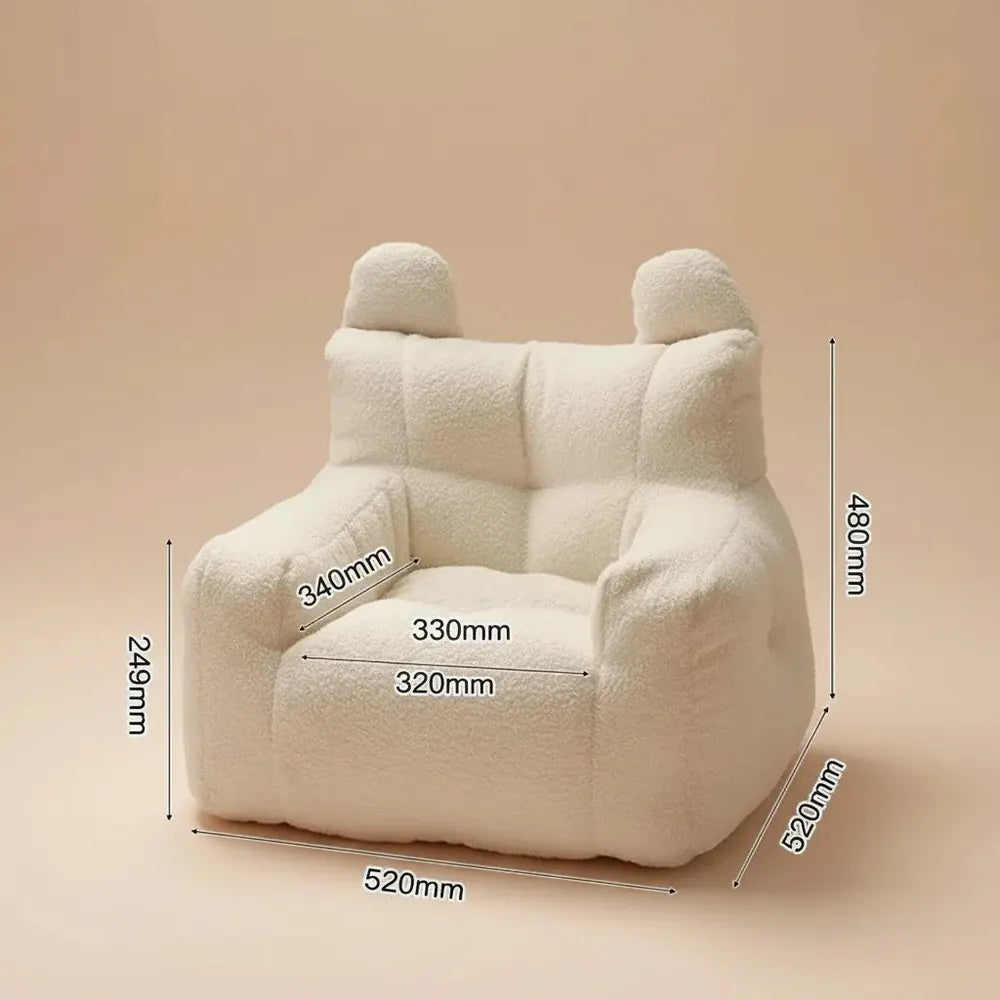 OTAUTAU 3-6 ans enfants petite taille S pouf chaise avec remplissage Faux agneau enfants cadeau de n