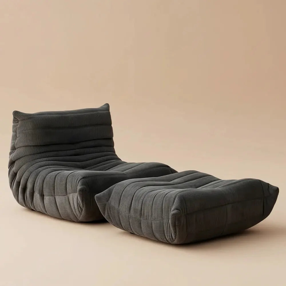 Chaise de pouf pour adulte, canapé en mousse à mémoire de forme, canapé de sol paresseux, chaise de 