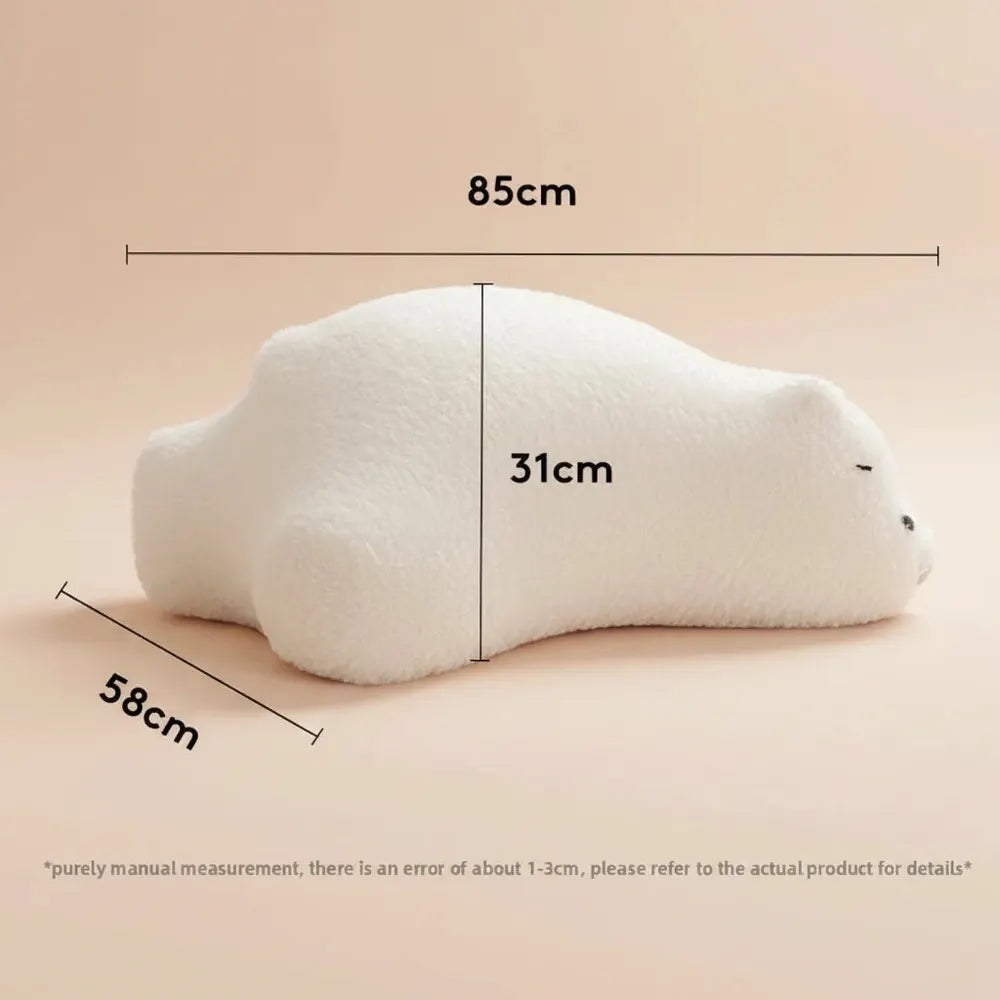 Canapé paresseux en forme d'ours, siège individuel pour enfants, tabouret bas créatif pour salon