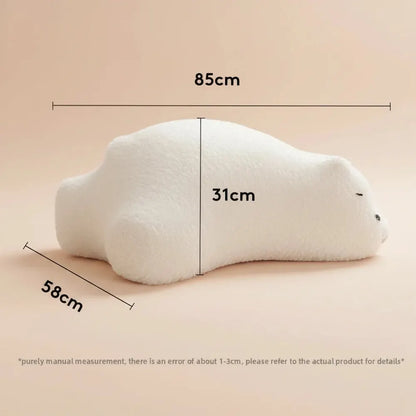 Canapé paresseux en forme d'ours, siège individuel pour enfants, tabouret bas créatif pour salon