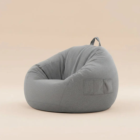 Housse de canapé paresseux avec trois poches latérales, housse de chaise sans remplissage, housse de