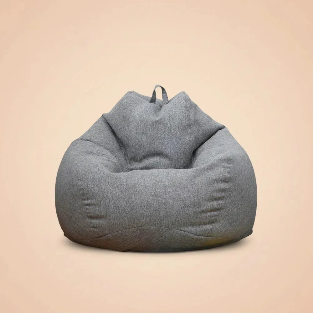 OTAUTAU-Pouf en lin lavable avec rembourrage, grand pouf rembourré média, pouf oman, canapé-lit bouf