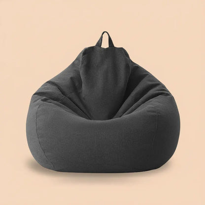OTAUTAU Pouf en coton et lin de 90 cm (3 pieds) avec rembourrage, fauteuil d'angle paresseux, canapé