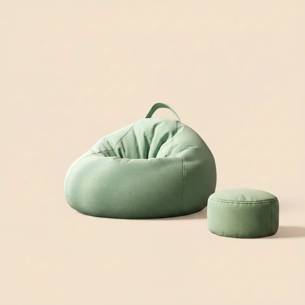 Pouf de relaxation moderne avec rembourrage pour 1 personne, canapé pouf d'extérieur, poufs de salon