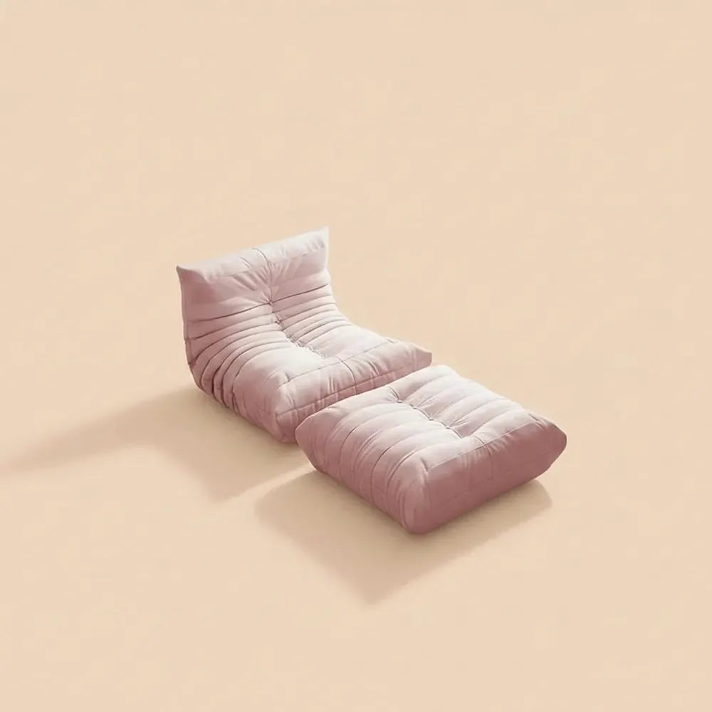 Fauteuil de sol, canapé, pouf pour adultes, fauteuil paresseux, canapé de sol en suède et velours cô