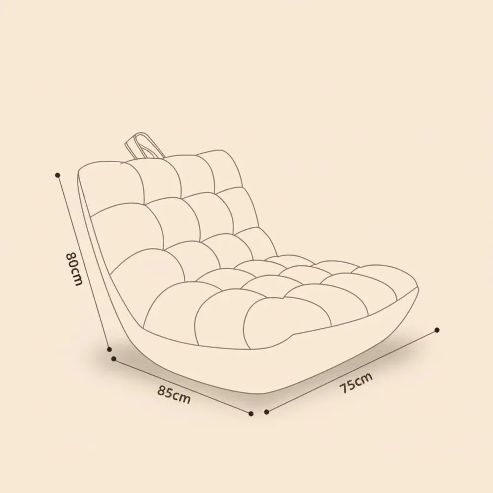 Chaise de pouf minimaliste moderne, chaise longue remplie de mousse EPS, canapé-lit pour adultes et 