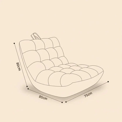 Chaise de pouf minimaliste moderne, chaise longue remplie de mousse EPS, canapé-lit pour adultes et 
