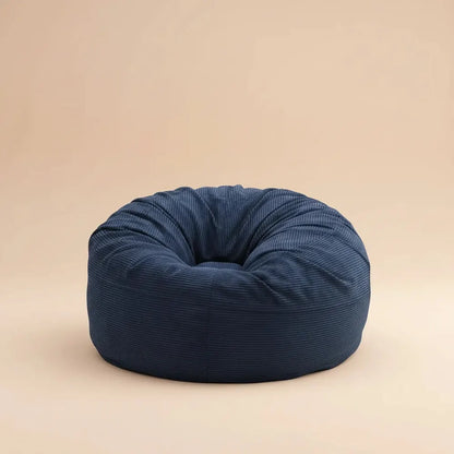 Garvee Pouf géant 2-en-1 en velours côtelé, convertible en lit, canapé paresseux 1 place rembourré e