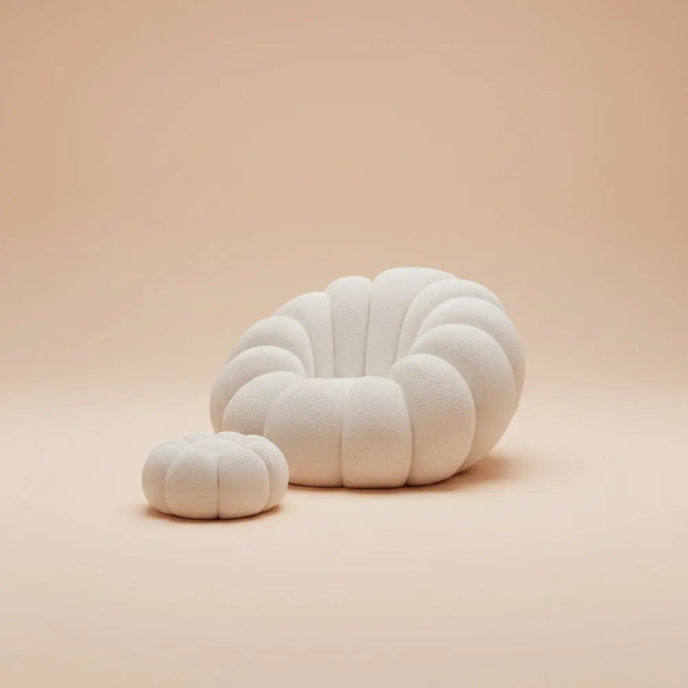 Canapés poufs pour salon, canapé rembourré d'extérieur, poufs modernes, salon moelleux, meubles pour