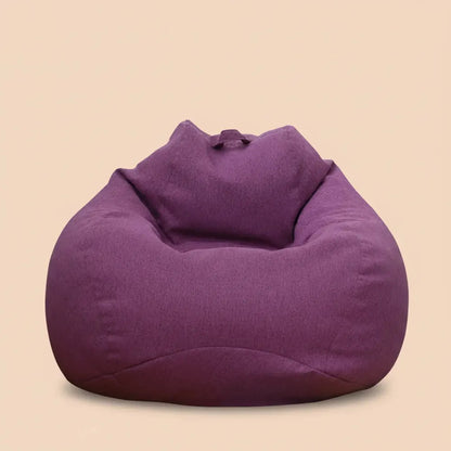 Juste de canapé paresseux sans remplissage, siège de chaise longue en lin, pouf, canapé bouffant, ta