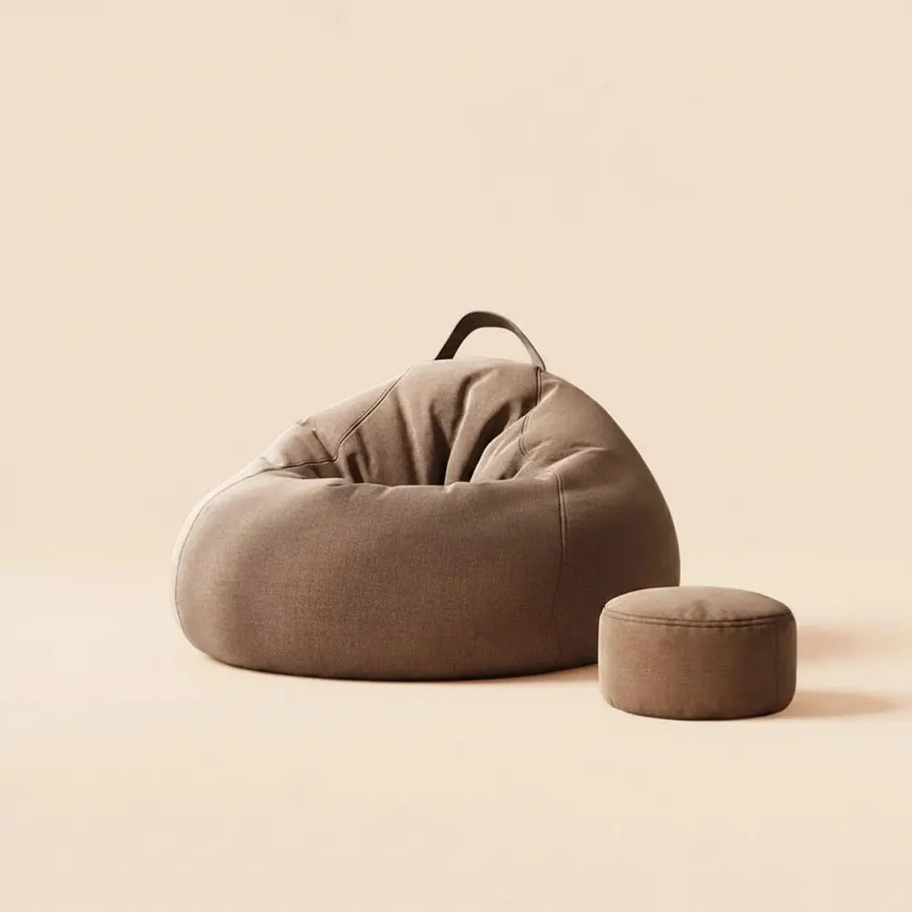Pouf de sol individuel convertible en lit, avec rembourrage