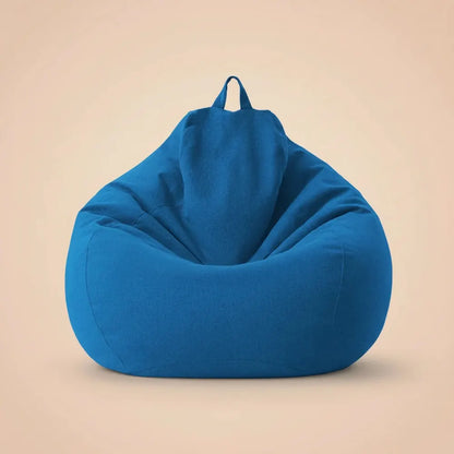 OTAUTAU Pouf en coton et lin de 90 cm (3 pieds) avec rembourrage, fauteuil d'angle paresseux, canapé