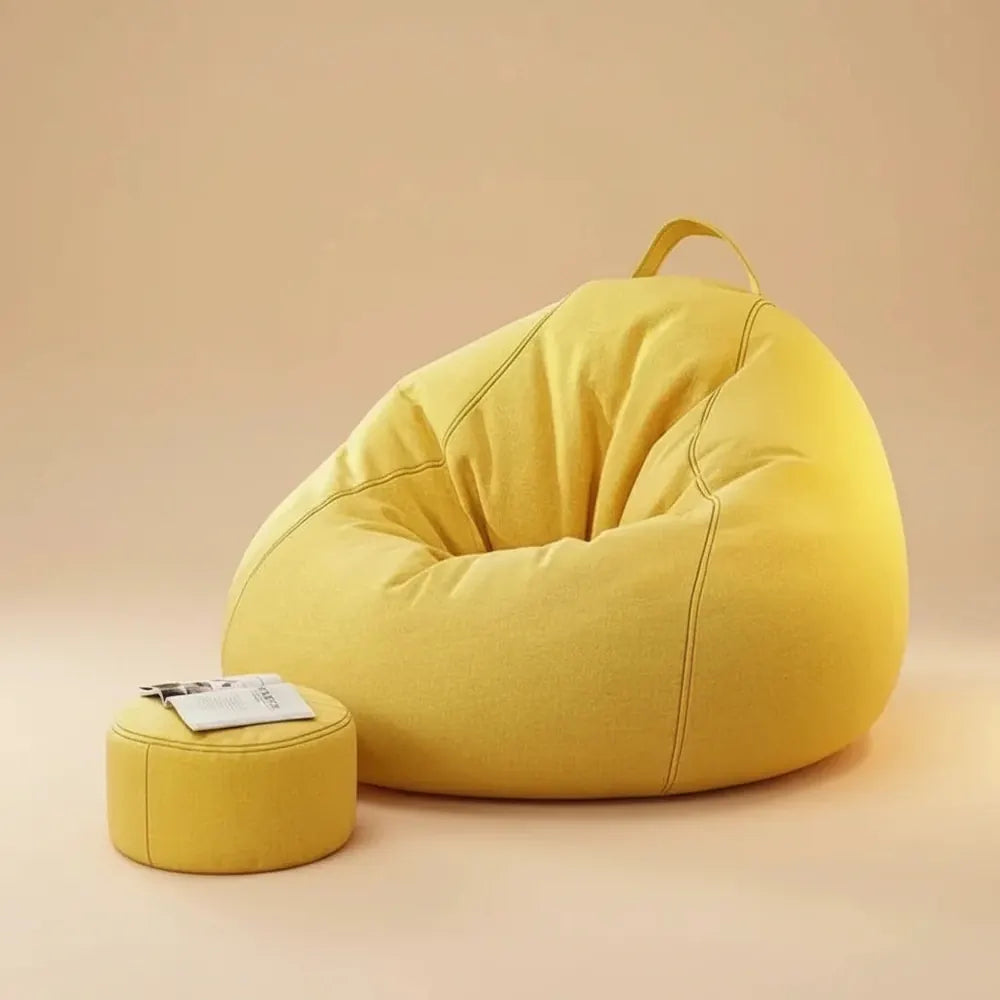 Canapés poufs au design simple, poufs d'extérieur, poufs de salon avec rembourrage, Relleno Para Puf