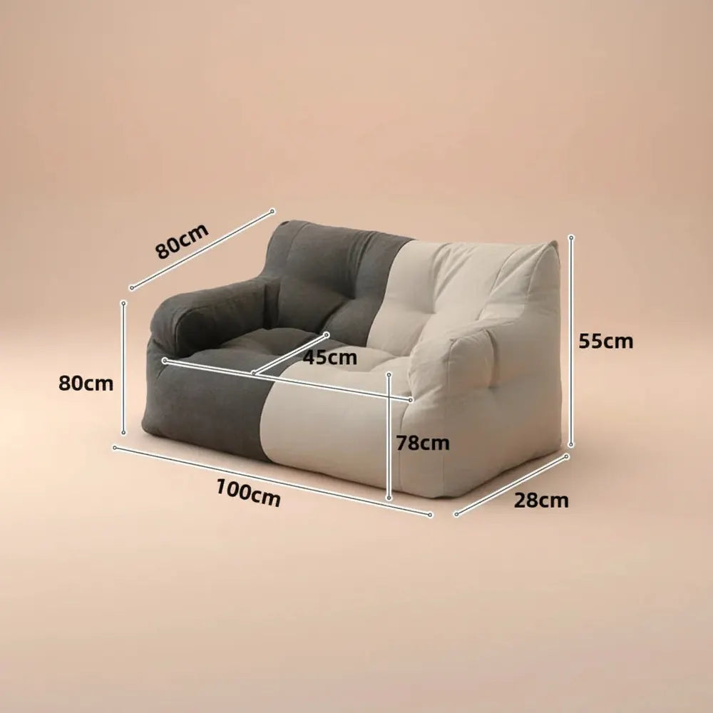 Double paresseux personne canapé petit confortable loisirs inclinable éponge Compression canapé salo