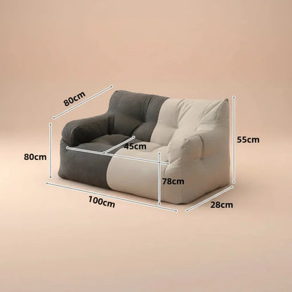 Double paresseux personne canapé petit confortable loisirs inclinable éponge Compression canapé salo
