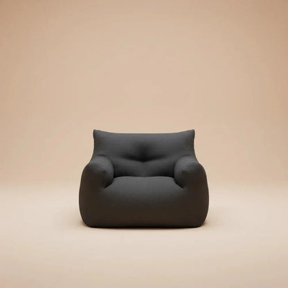 Canapé pouf surdimensionné et confortable avec remplissage en mousse en peluche pour adultes, canapé