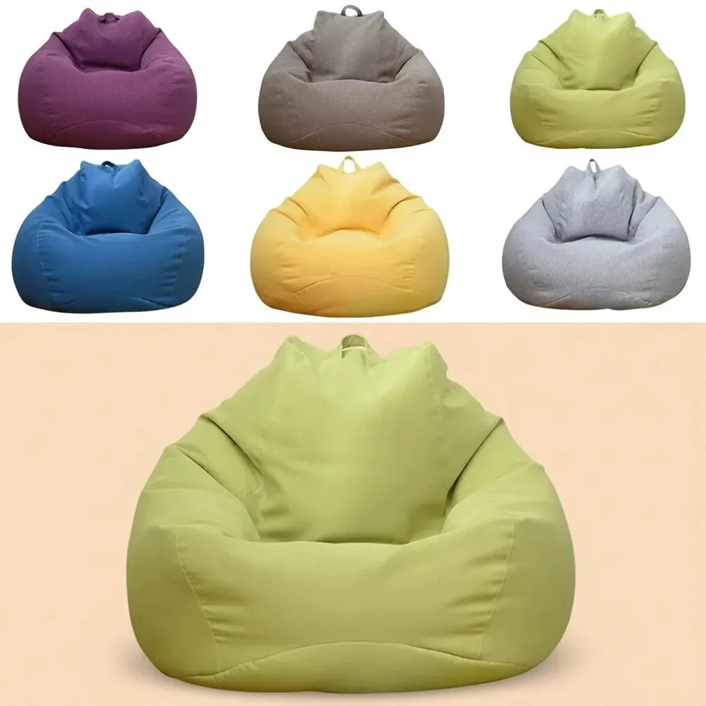Grand pouf chaise housse de canapé confortable extérieur paresseux siège sac housse de canapé sans r