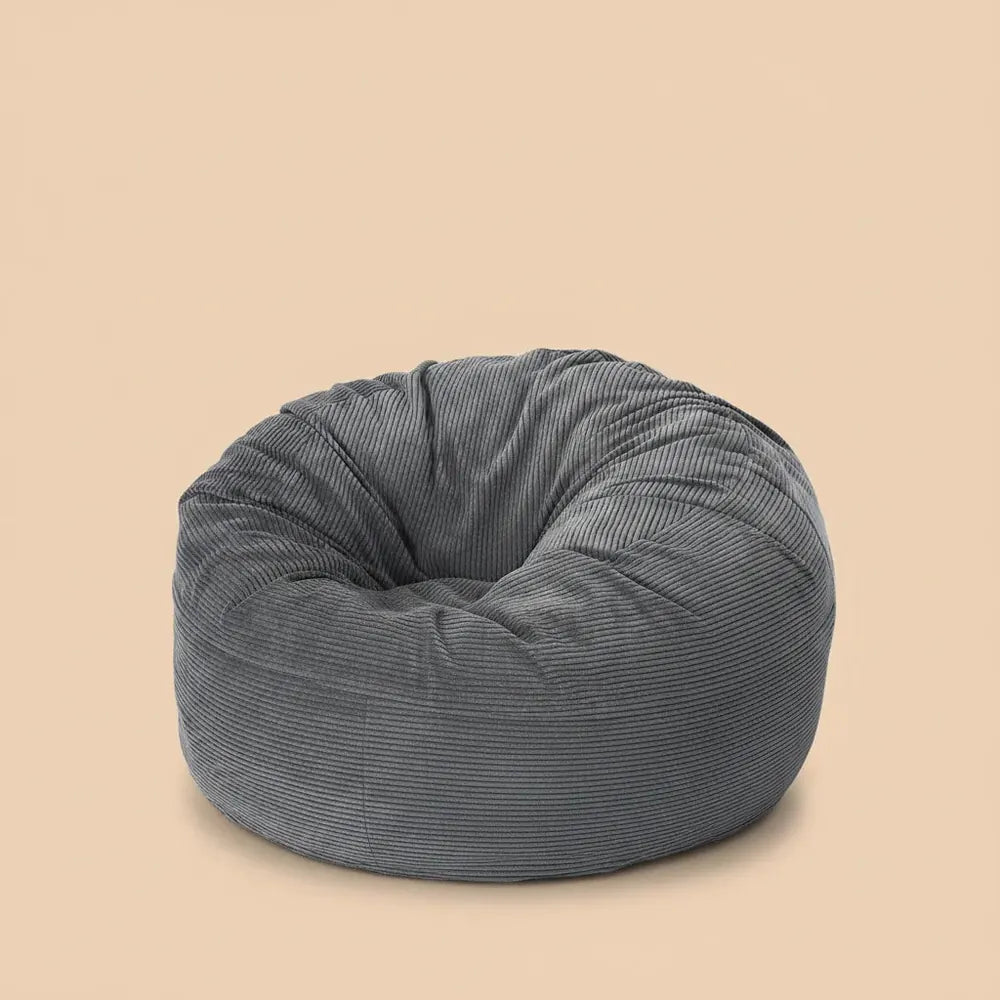 Fauteuil pouf en mousse à mémoire de forme Garvee avec housse en velours côtelé, matelas convertible