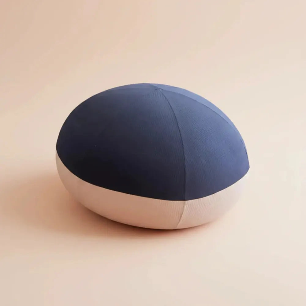 Fauteuil Pouf Rond Doux en Peluche, Siège Simple Confortable pour Adultes, Chambre à Coucher, Salon