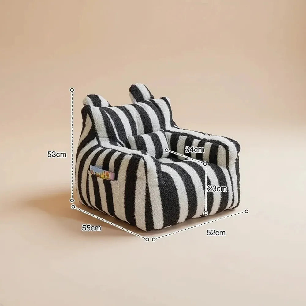 Petit fauteuil pouf mignon avec rembourrage, pouf pour enfants, mini canapé de sol pour enfants, fau