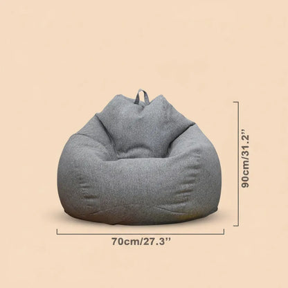 OTAUTAU-Pouf en lin lavable avec rembourrage, grand pouf rembourré média, pouf oman, canapé-lit bouf