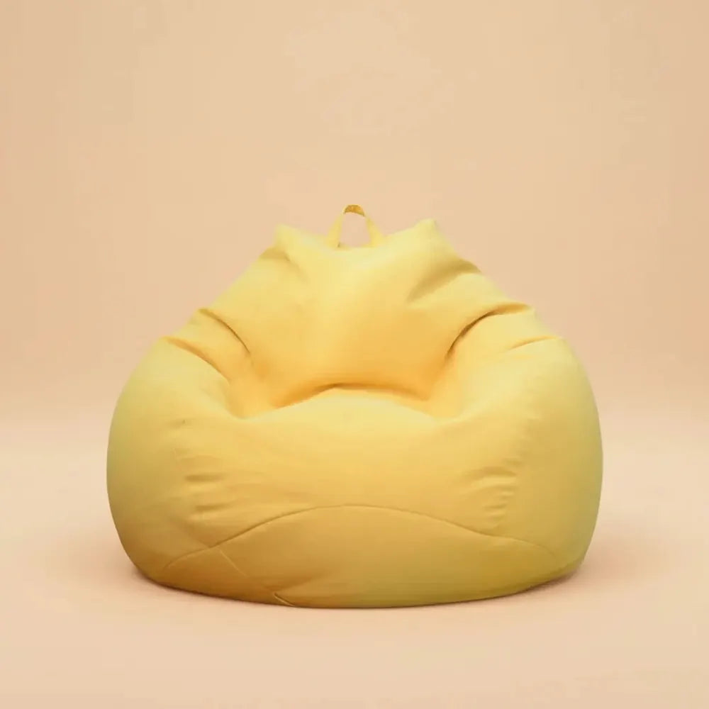 Juste de canapé paresseux sans remplissage, siège de chaise longue en lin, pouf, canapé bouffant, ta