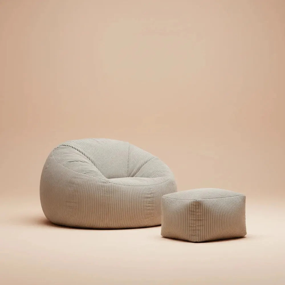 OTAUTAU-Pouf en velours côtelé/velours pour salon, fauteuil pouf avec remplissage d'angle