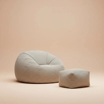 OTAUTAU-Pouf en velours côtelé/velours pour salon, fauteuil pouf avec remplissage d'angle