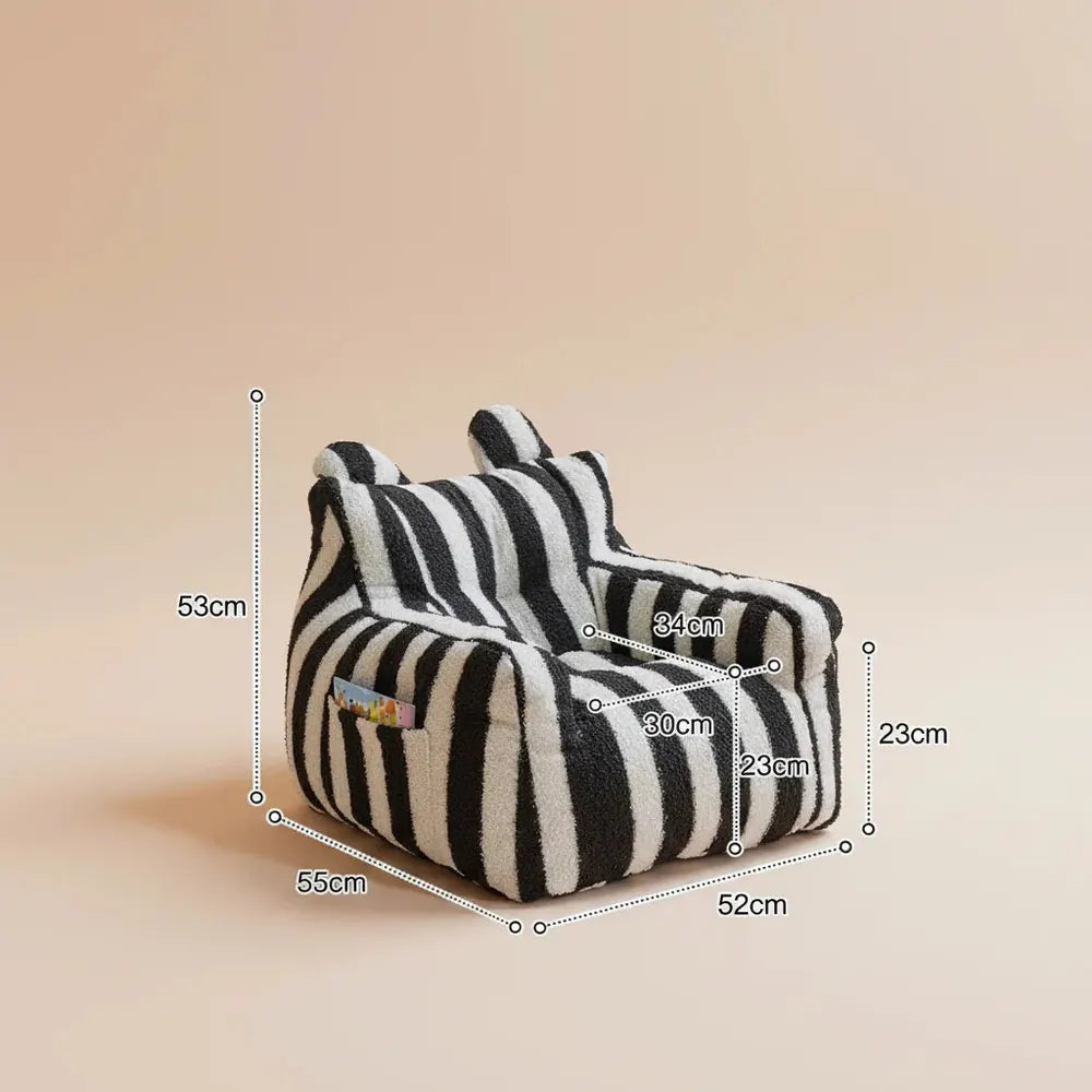 Petit fauteuil pouf mignon avec rembourrage, pouf pour enfants, mini canapé de sol pour enfants, fau